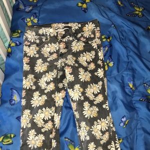 Cute sunflower jeans